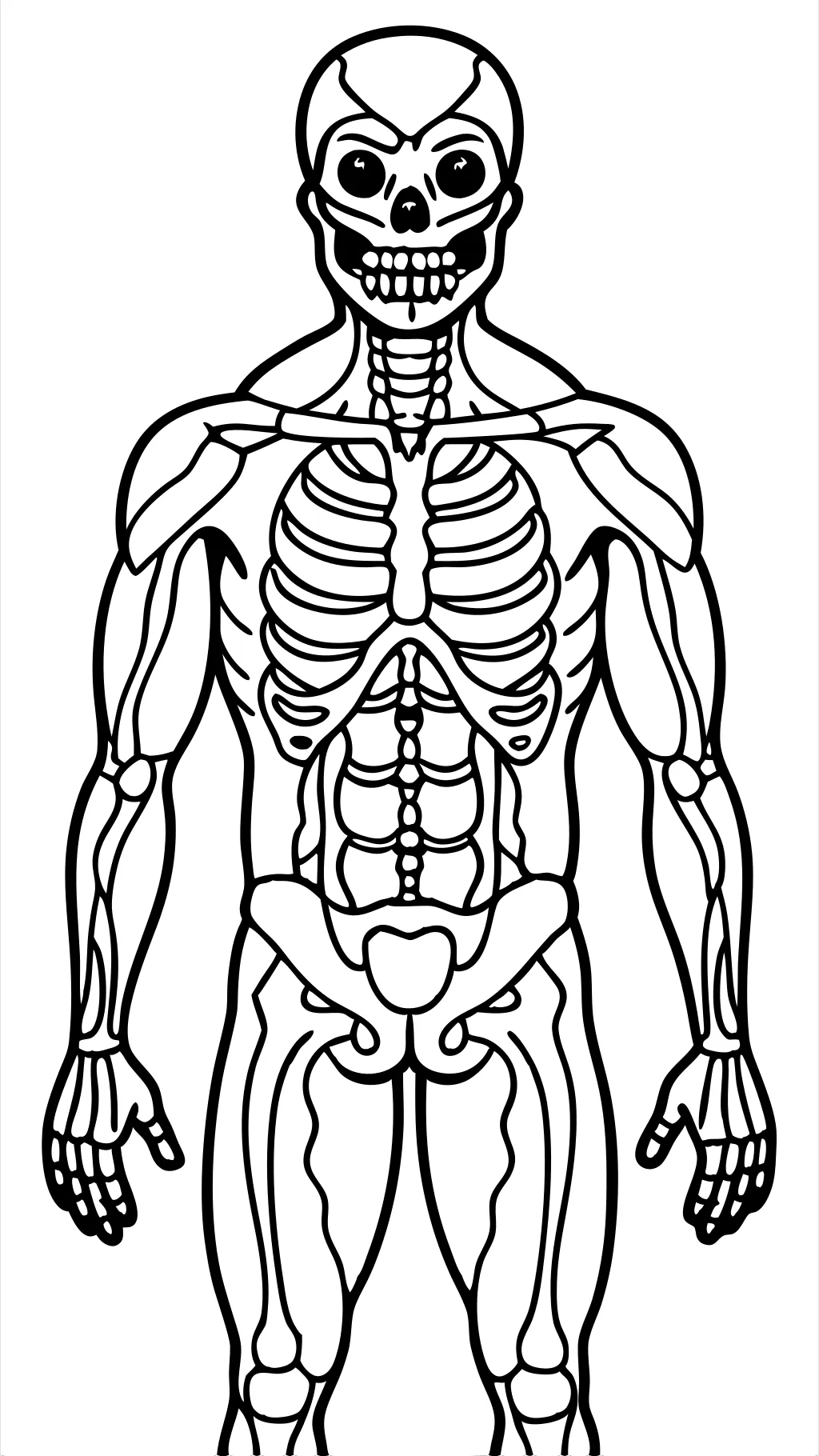 Páginas para colorear para el cuerpo humano